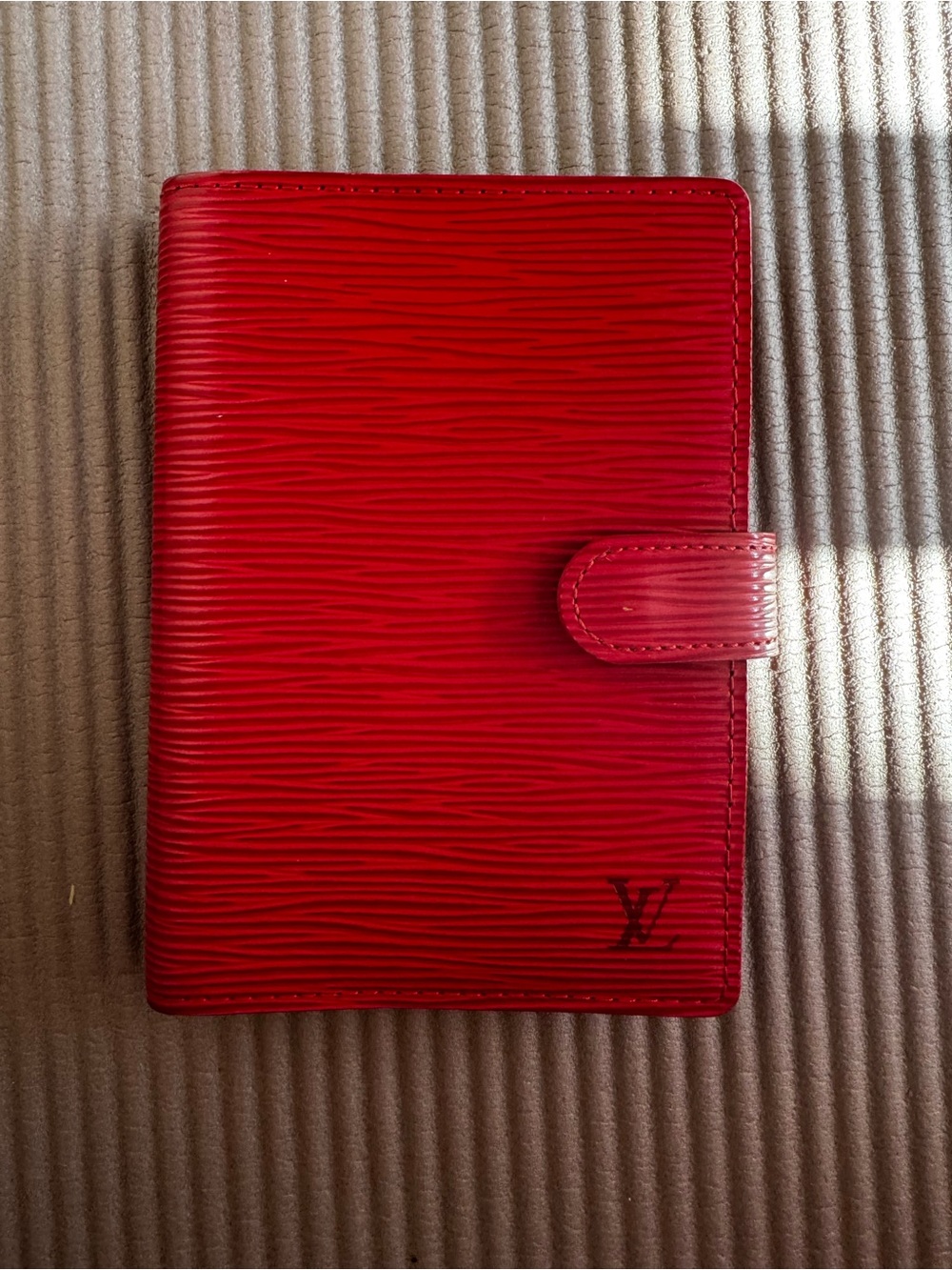 Louis Vuitton Red Epi Leather Small Agenda Organizer